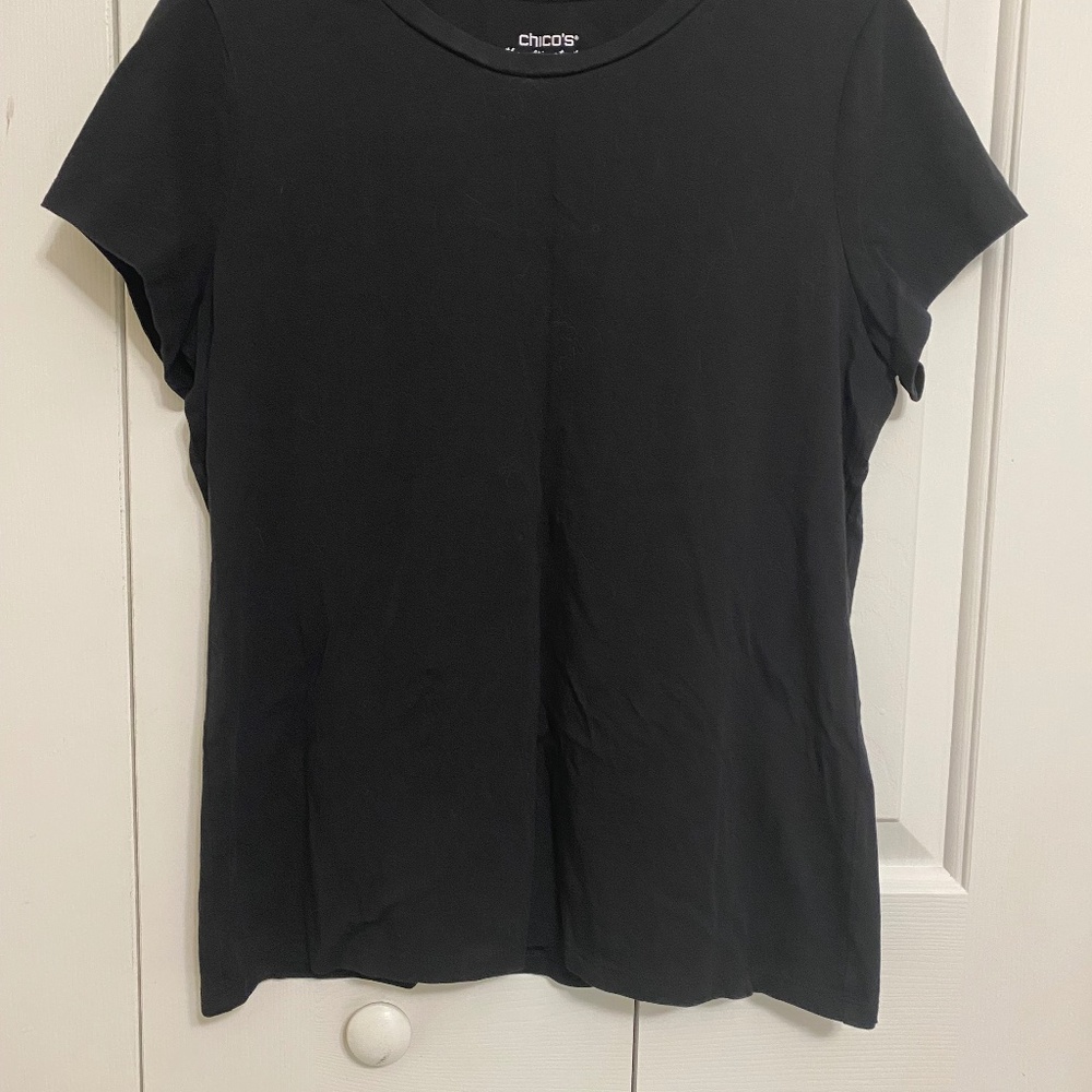 2 Chico's Ultimate Tees, both size 0